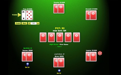 Texas Holdem Strategy game