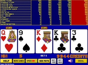 Double Bonus Poker online game