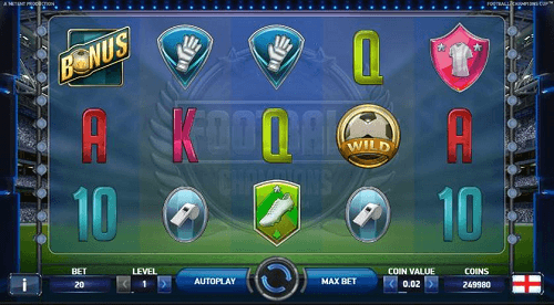 football champions cup slot game